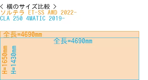 #ソルテラ ET-SS AWD 2022- + CLA 250 4MATIC 2019-